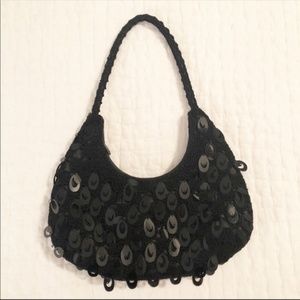 White House Black Market Black Sequined Bag
